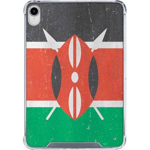 Kenya Flag Distressed iPad 11th Gen (2025) Clear Case