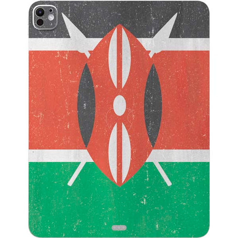 Kenya Flag Distressed iPad Pro 13in M4 (2024) Skin