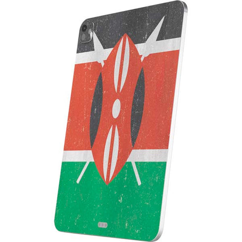 Kenya Flag Distressed iPad Pro 13in M4 (2024) Skin