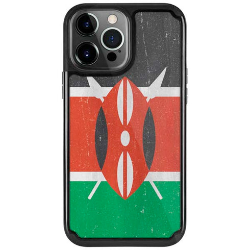 Kenya Flag Distressed iPhone Cases