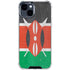 Kenya Flag Distressed iPhone 15 Clear Case