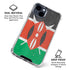 Kenya Flag Distressed iPhone 15 Clear Case