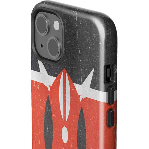 Kenya Flag Distressed iPhone 15 Impact Case