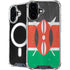 Kenya Flag Distressed iPhone 16 Plus MagSafe Case