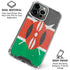 Kenya Flag Distressed iPhone 16 Pro Max Clear Case