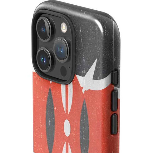 Kenya Flag Distressed iPhone 16 Pro Max Impact Case