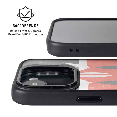 Kenya Flag Distressed iPhone 16e Kickstand Case