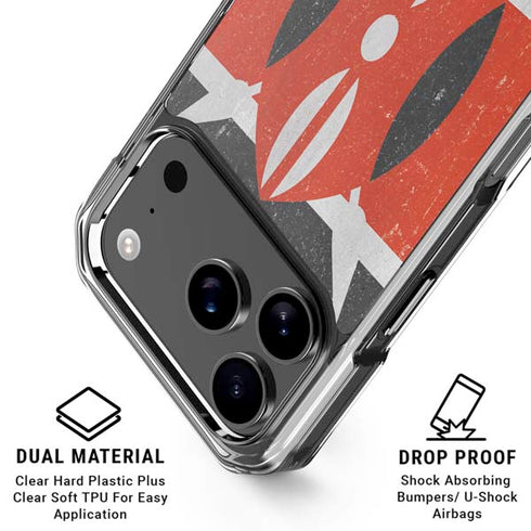 Kenya Flag Distressed iPhone 18 Pro Clear Case