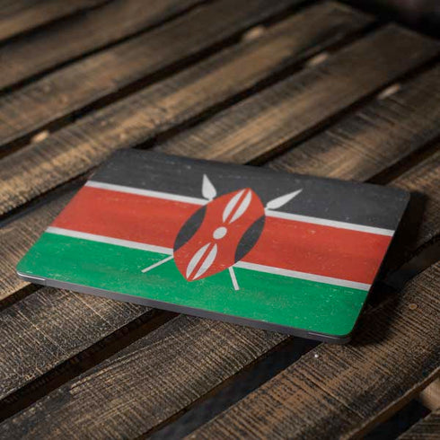 Kenya Flag Distressed Apple MacBook Air Skin