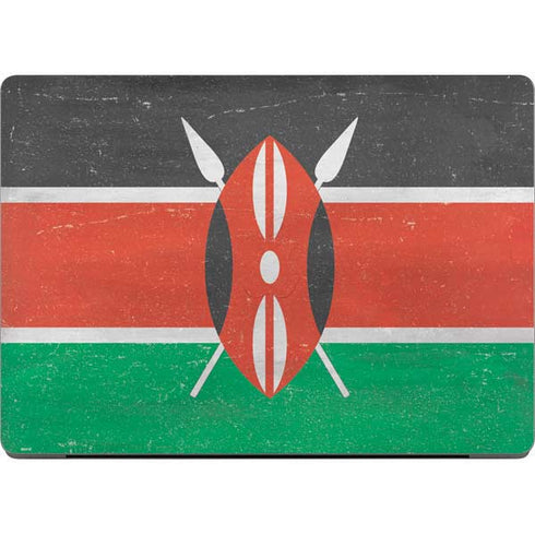Kenya Flag Distressed Apple MacBook Pro 14-inch Skin
