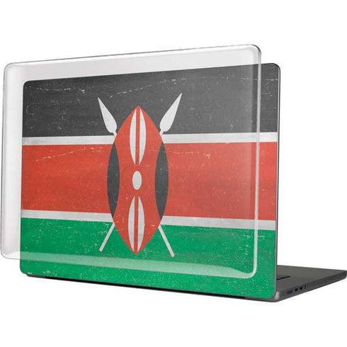 Kenya Flag Distressed MacBook Cases