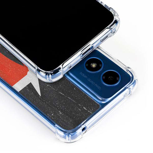 Kenya Flag Distressed Moto G 5G (2024) Clear Case