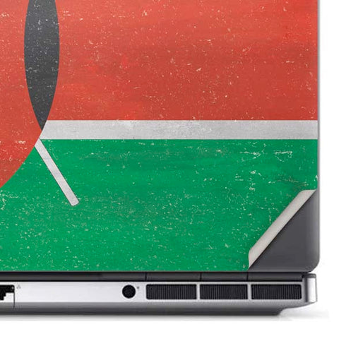 Kenya Flag Distressed Dell Precision Skin