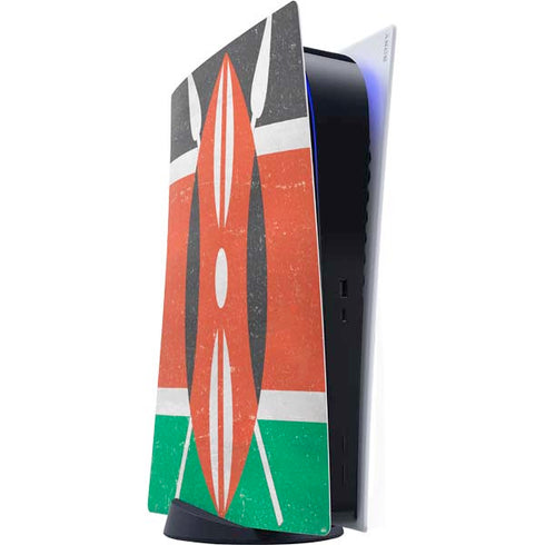 Kenya Flag Distressed PlayStation PS5 Skins
