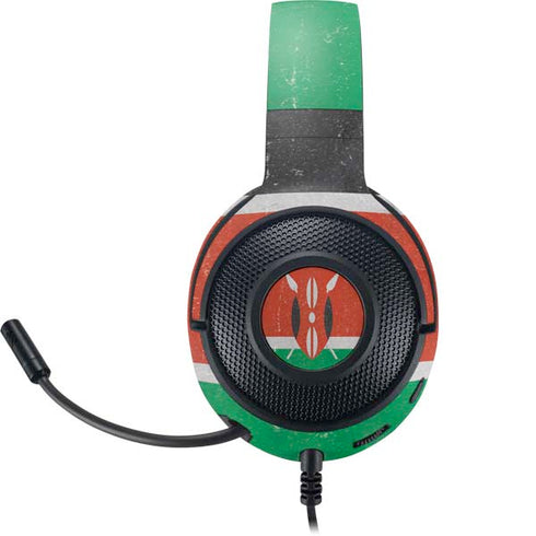 Kenya Flag Distressed Razer Kraken X Skin