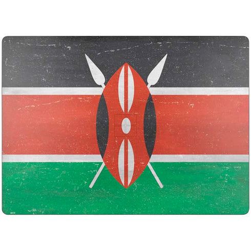 Kenya Flag Distressed Surface Laptop 7 13.8in Skin