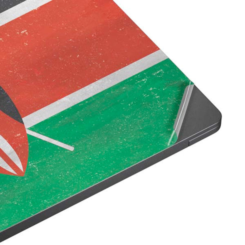 Kenya Flag Distressed Surface Laptop 7 13.8in Skin