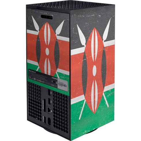 Kenya Flag Distressed Xbox Series X Bundle Skin