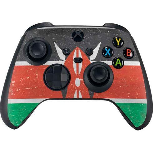 Kenya Flag Distressed XBox Series X Digital Edition Bundle Skin