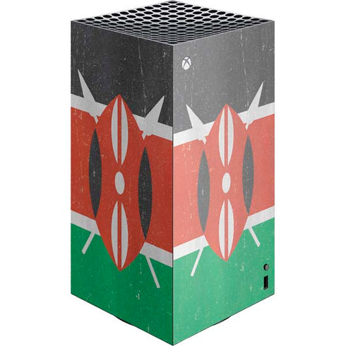 Kenya Flag Distressed Xbox Series X Skins