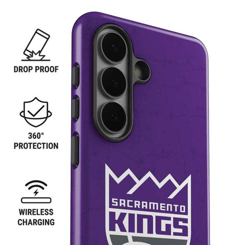 NBA Sacramento Kings Distressed Galaxy S26 Plus Impact Case