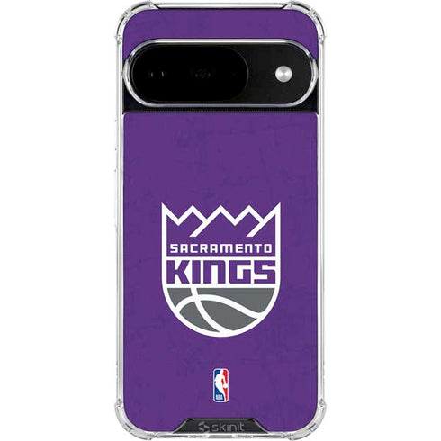 NBA Sacramento Kings Distressed Google Pixel 10 Clear Case