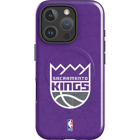 NBA Sacramento Kings Distressed iPhone 16 Pro Magsafe Impact Case