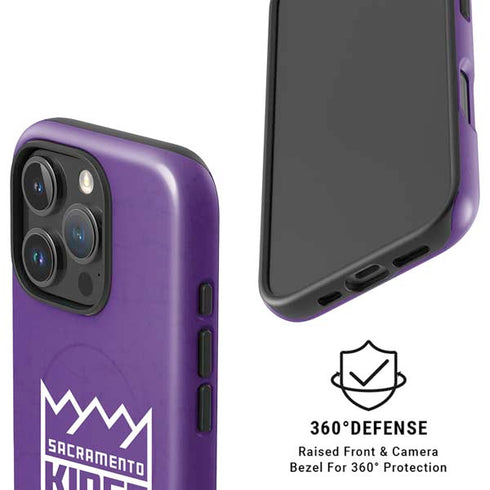 NBA Sacramento Kings Distressed iPhone 16 Pro Magsafe Impact Case