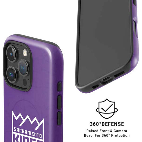 NBA Sacramento Kings Distressed iPhone 16 Pro Max Magsafe Impact Case