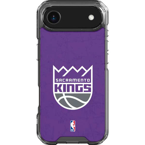 NBA Sacramento Kings Distressed iPhone 17 Air Clear Case