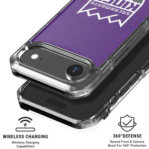 NBA Sacramento Kings Distressed iPhone 17 Air Clear Case