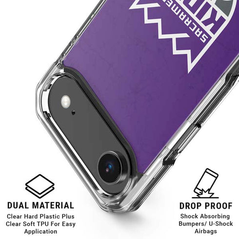 NBA Sacramento Kings Distressed iPhone 17 Air Clear Case