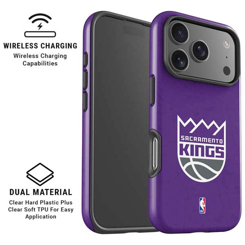 NBA Sacramento Kings Distressed iPhone 17 Pro Magsafe Impact Case