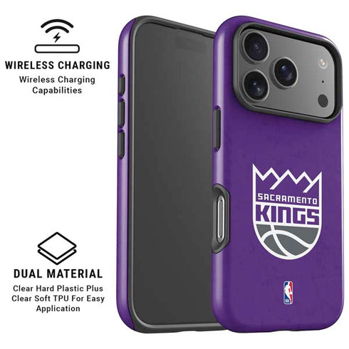 NBA Sacramento Kings Distressed iPhone 17 Pro Max Magsafe Impact Case