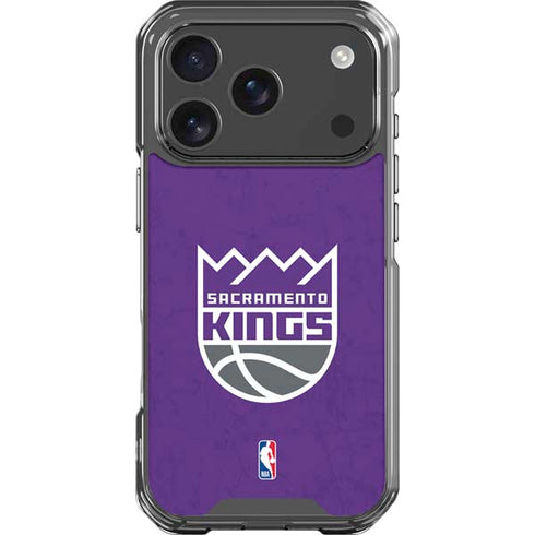 NBA Sacramento Kings Distressed iPhone 18 Pro Clear Case