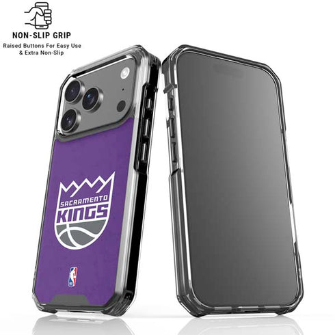 NBA Sacramento Kings Distressed iPhone 18 Pro Clear Case