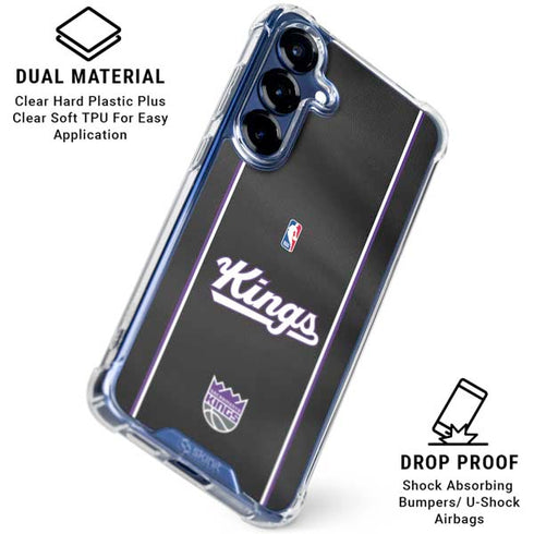 NBA Sacramento Kings Jersey Galaxy S25 FE Clear Case