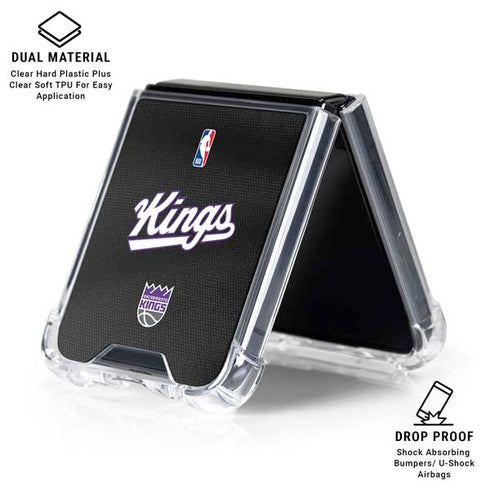 NBA Sacramento Kings Jersey Galaxy Z Flip7 Clear Case