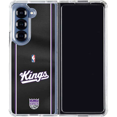 NBA Sacramento Kings Jersey Galaxy Z Fold7 Clear Case