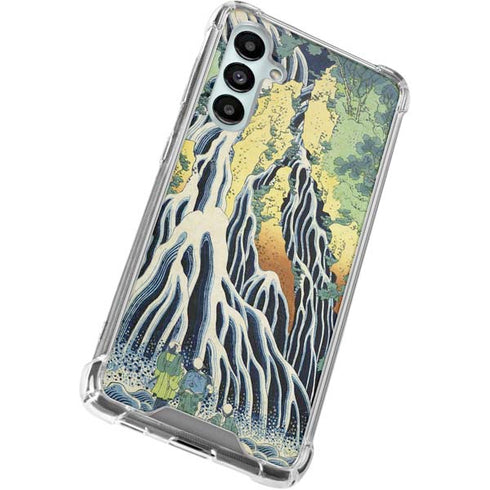 Kirifuri Falls in Kurokawa Mountain by Hokusai Galaxy A16 5G Clear Case