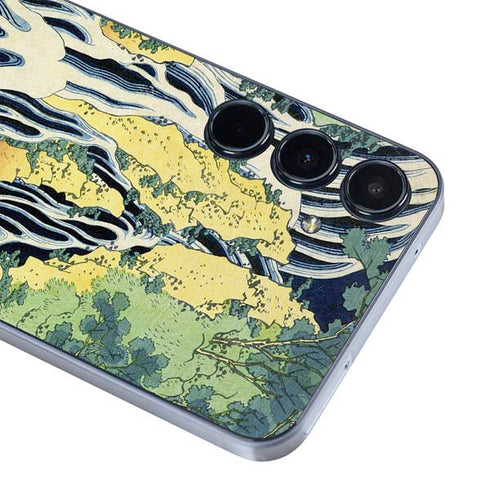 Kirifuri Falls in Kurokawa Mountain by Hokusai Galaxy A36 5G Skin