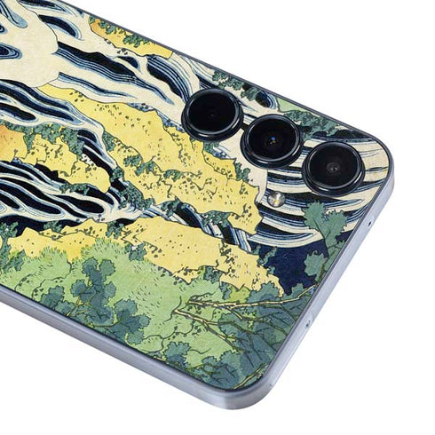 Kirifuri Falls in Kurokawa Mountain by Hokusai Galaxy A55 5G Skin