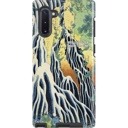 Kirifuri Falls in Kurokawa Mountain by Hokusai Galaxy Cases
