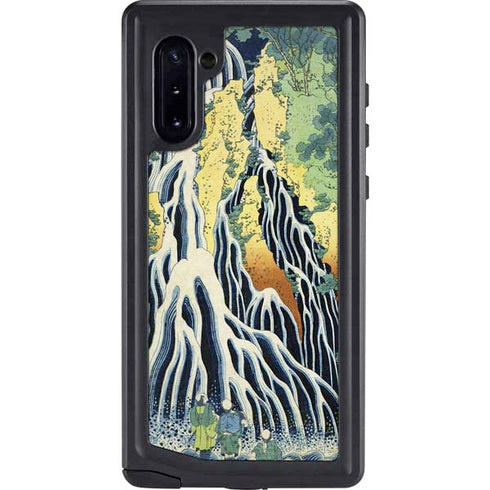 Kirifuri Falls in Kurokawa Mountain by Hokusai Galaxy Cases