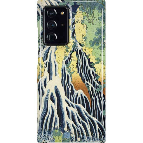 Kirifuri Falls in Kurokawa Mountain by Hokusai Galaxy Cases