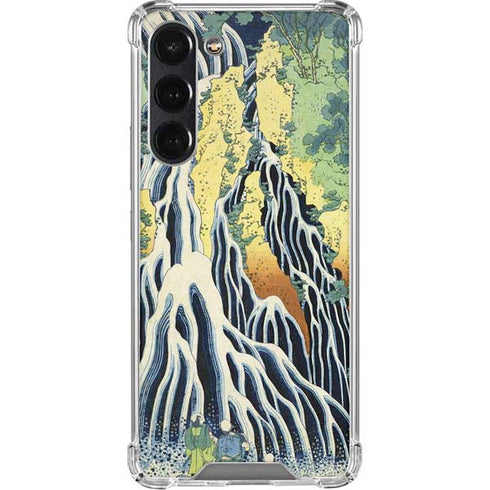 Kirifuri Falls in Kurokawa Mountain by Hokusai Galaxy S24 FE Clear Case