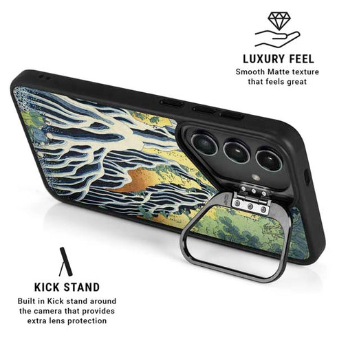 Kirifuri Falls in Kurokawa Mountain by Hokusai Galaxy S24 Kickstand Case