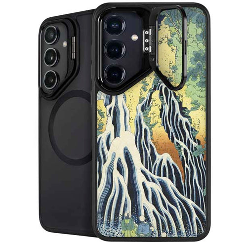 Kirifuri Falls in Kurokawa Mountain by Hokusai Galaxy S25 Plus Kickstand Case