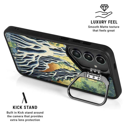 Kirifuri Falls in Kurokawa Mountain by Hokusai Galaxy S25 Plus Kickstand Case