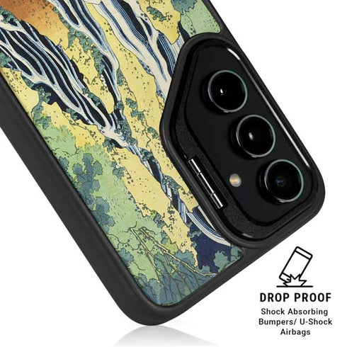 Kirifuri Falls in Kurokawa Mountain by Hokusai Galaxy S24 Plus Kickstand Case